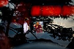 Beschreibung: INDIEN - Leben im Exil (tibetische Flchtlinge) <br /> Ein Mnch macht seinen Weg durch die Stadt von McLeod Ganj, Dharamsala, Indien, wo der Dalai Lama nach seiner Flucht aus Tibet im Jahr 1959 nach einem gescheiterten Aufstand gegen die chinesische Herrschaft, 1. Juni 2009 nieder .